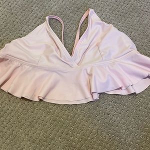 small shein light pink bikini top